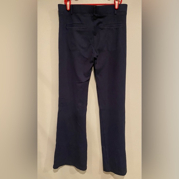 Womens Betabrand Pants Medium Navy Flare Pull On Stretch Yoga Lot of 2 AOP - Picture 7 of 13
